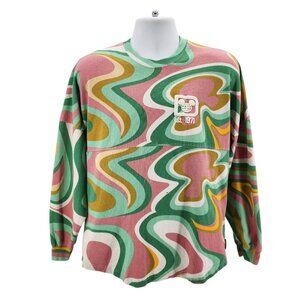 Disney X Spirit Jersey Adult Small Shirt Swirl Walt Disney World Multicolor